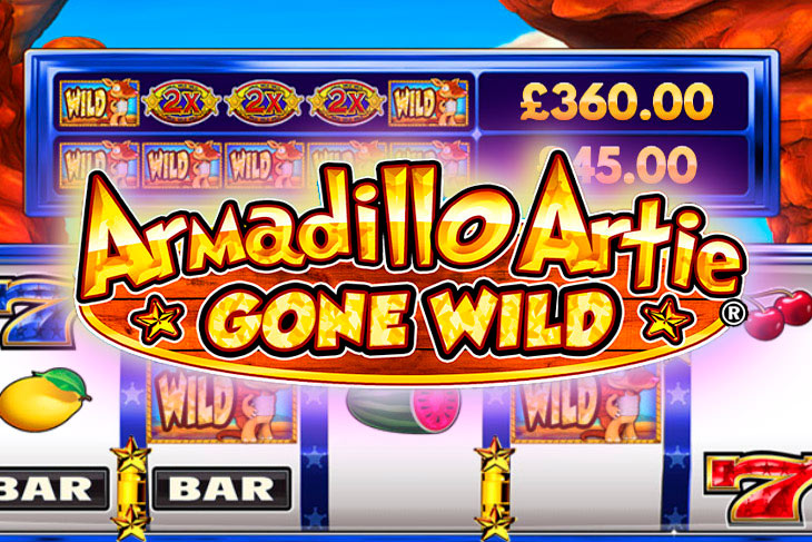 Armadillo Artie Gone Wild - DWG slot at Hercules Casino Casino