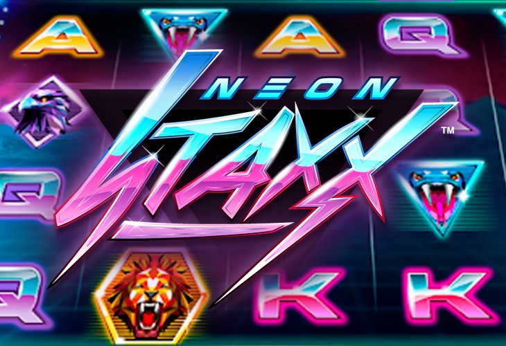 Neon Staxx - NetEnt slot at Hercules Casino Casino